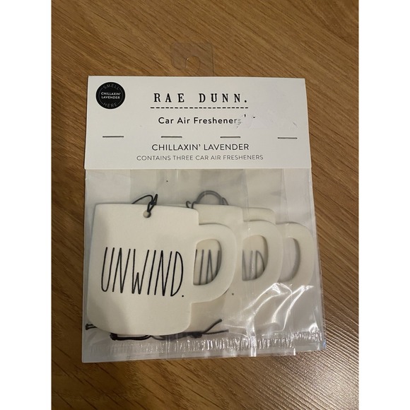 Rae Dunn Other - Rae Dunn Car Air Freshener 3‎ pack Lavender scented Unwind Coffee Mug Teacup NEW